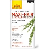 Country Life Maxi-Hair & Scalp Rescue, Clinical Strength Plant-Based Beauty, 30 Softgels, Gluten Free