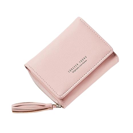 Diyafas Damen Quaste Portemonnaie Kurz Brieftasche Kartenhalter Reißverschluss Geldbörse Damen Kleine Clutch Handtasche