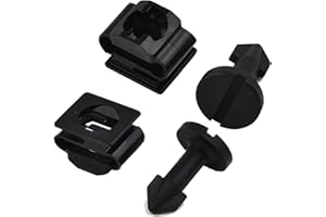 LDCRE 2 Sets Plastic Engine Cover Stud, Stay Grommet Kit Compatible with Honda, Replace 91501-SS8-A01 91601-SS8-A01, Engine Appearance Cover Fasteners