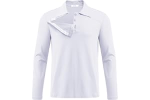 Deyeek Unisex Chemo Shirts for Port Access Post Shoulder Surgery Recovery Shirt Long Sleeve Tear Away Adaptive Chemo Clothing