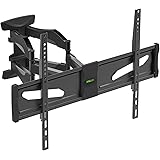 Full Motion TV Wall Mount for Most 40-75 Inch TVs, TV Mount with Dual Swivel Articulating Arms Extension Tilt Rotation and 6
