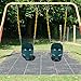 Lovely Snail Toddler Swing Seat High Back Full Bucket Swings 2 Pack Outdoor with 66