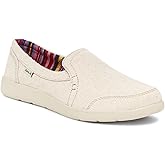 Sanuk Womens Sidewalk Surfer Lite Slip Ons | Womens Shoes | Slip On Shoes for Women | Comfort Foam Footbed