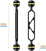 Sea frogs 6" Double Ball Arm Underwater Dive Lighting System Aluminum Alloy view 2