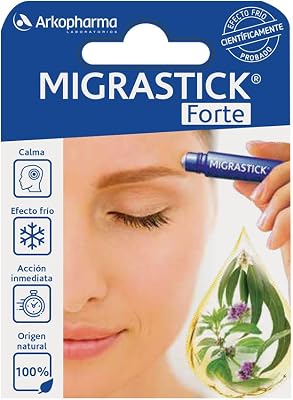 Migrastick Forte Roll On 3 ml de hortelã e eucalipto Cold Effect