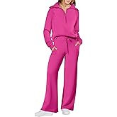 ANRABESS Women 2 Piece Outfits 2025 Fall Fashion Airport Wide Leg Pants Lounge Set Leisure Travel Vacation Clothes Sweatsuits