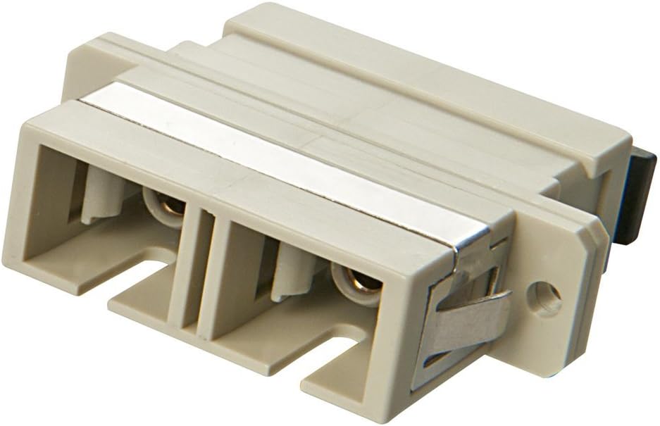 LINDY SC to SC Multi-Mode Fibre Optic Coupler Beige Metal Ferrule