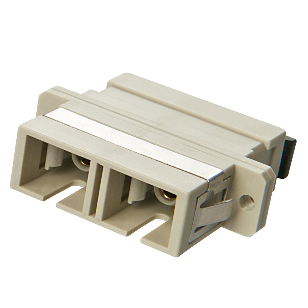 LINDY Metal Ferrule SC to SC Multi-Mode Fibre Optic Coupler - Beige