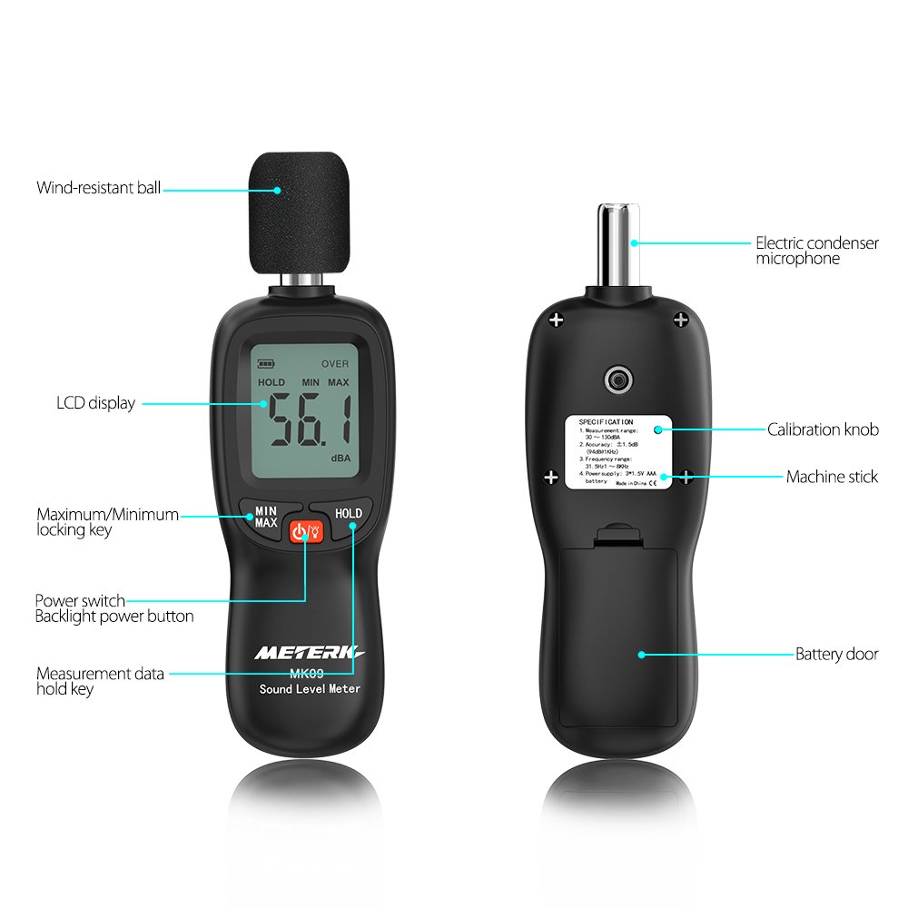 Noise Volume Measuring Instrument SelfCalibrated Decibel Monitoring