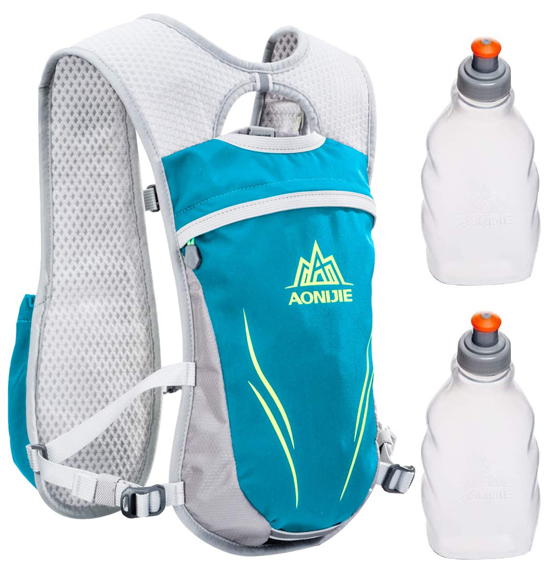 Geila Hydration Backpack, Hydration Vest Outdoors Sport Trail Marathoner Running Race Lightweight Rucksack for Men & Women (Green)