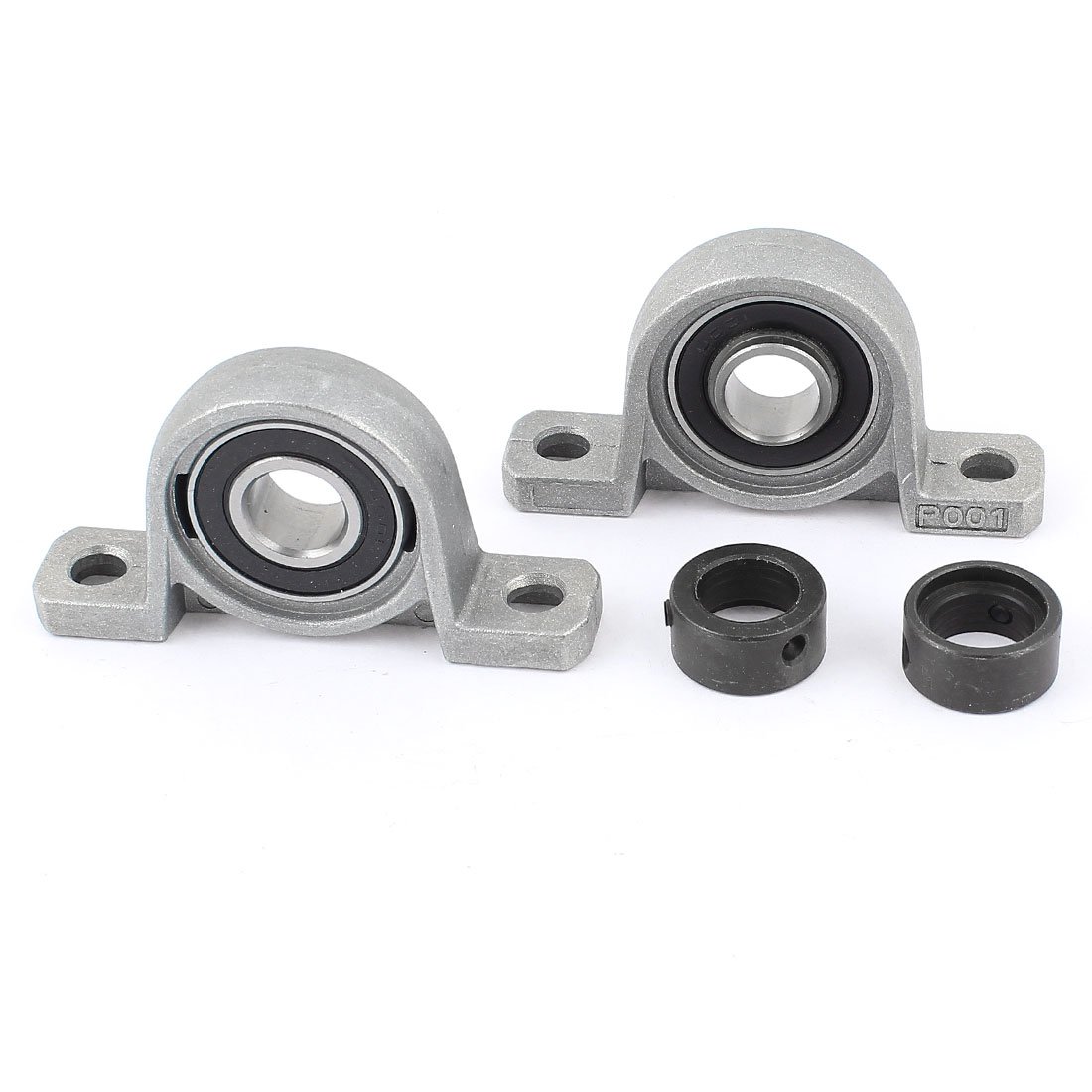 sourcingmap 2 x Zinc Alloy 12 mm Mounting Bearing Base UP001 de