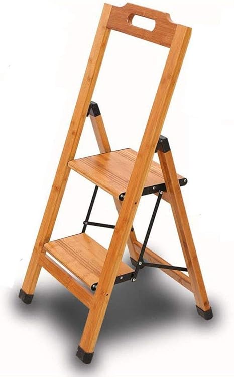 Klappstufen Doppeltrittschemel Bambus Klappleiter Treppen Stuhl