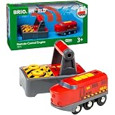 BRIO World 33213 - Remote Control Train Set | Wooden Toy for Kids | Enhances Logical Thinking | Compatible Railway Toys | Ideal for Ages 3 and Up