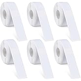 6 Rolls Label Maker Tapes for Phomemo D30, 960 Pcs 12 x 40mm Thermal Labels Printer Sticker Paper with Self-Adhesive Waterproof Adhesive Label Printer Tape Paper for Office Household Supplies