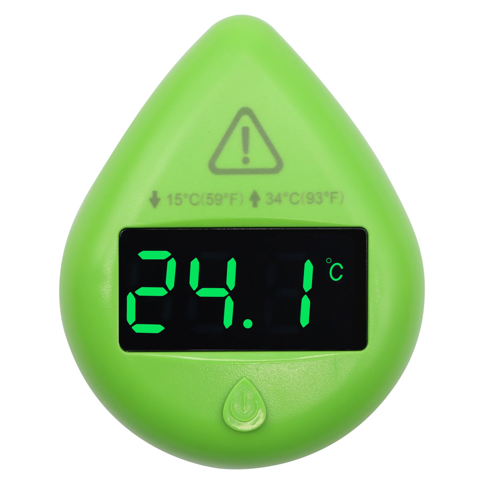 Fish Tank Digital Thermometer Digital Aquarium Thermometer LED Display Stick-on Fish Tank Thermometer Default HI/LO Alarm Cordless Tank Temperature Sensor with LED Touch Screen