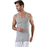 2 Units Premium Men's Tank Top Undershirt 100% Cotton Made in Turkey - Athletic Sleeveless A-Shirt Muscle Shirt Jersey