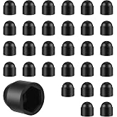 OWMOSYX 30 PCS M8 x 13mm Bolt Cover Caps, Black Plastic Hex Head Nut Covers | Plastic, Hex Head Nut Screw Covers, Dome, Hexagon Protective Cap