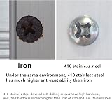 DDHOMIN 120 PCS Self-Drilling Screws Round Head M3.5 & M4.2 Stainless Steel view 6