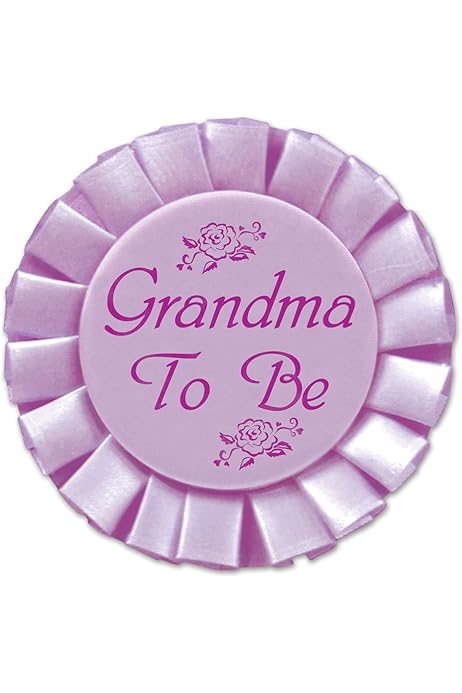 Grandmother To Be Grandma-to-Be Pin Pink Baby Shower