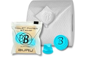 BURU SOLUTIONS Toilet Paper Stamp Alphabet (Letter B) - Add a Unique Personal Touch to Your Bathroom Decor! Enhance Home Decor. Ideal for Housekeeping, Hotels, Rentals, Home Staging Decor