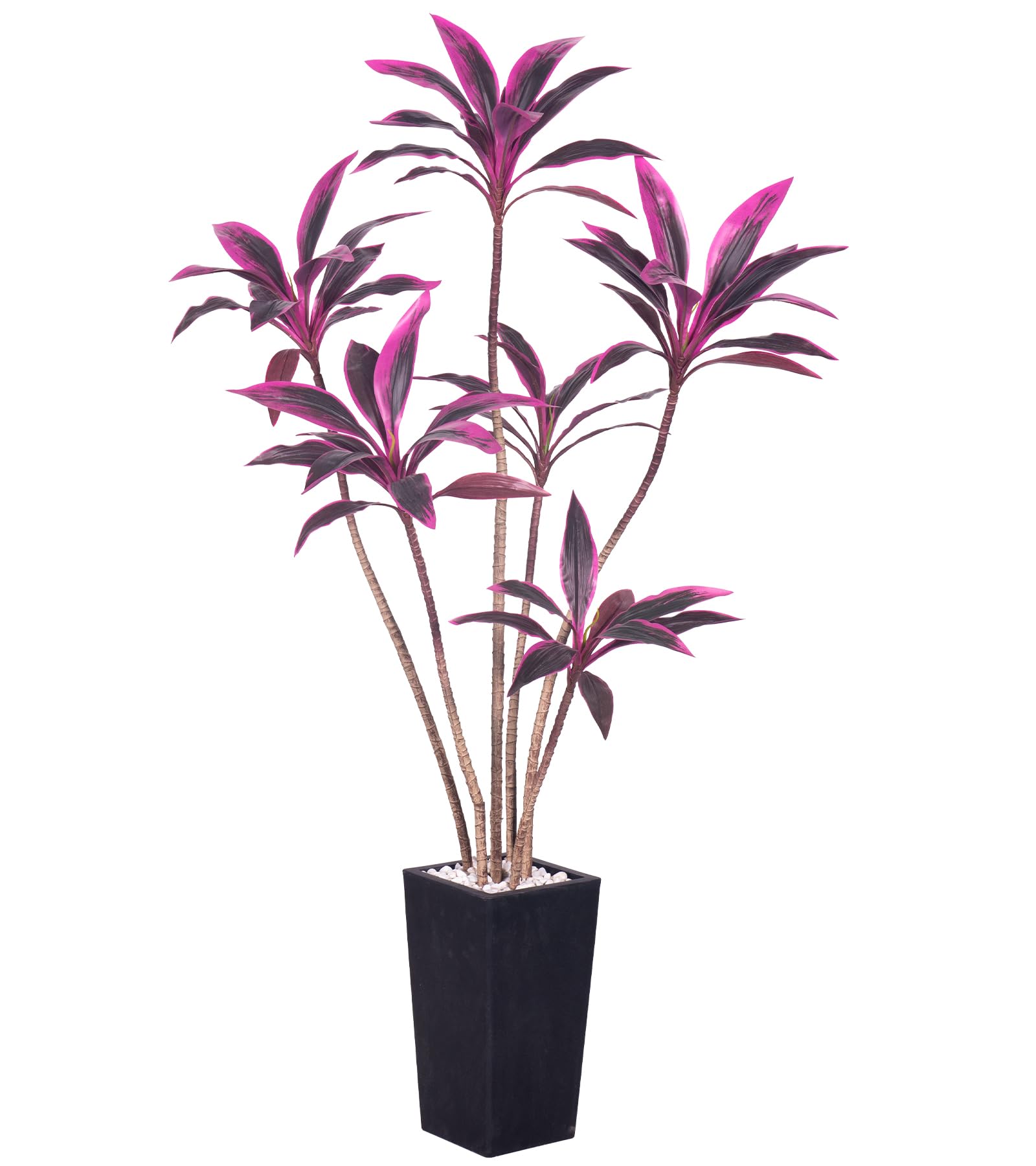 Photo 1 of ***FACTORY SEALED*** Aphighjoy 5.7FT Dracaena Tree Cordyline Red Sister Fake Plants with Black Planter, Artificial Plants Indoor Decor, Hawaiian Plant Fake Tree for Home Office Porch Patio Housewarming Gift