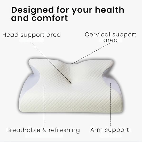 IMGJSX NECK PILLOW HOSPITALITY COLLECTION, CERVICAL NECK PILLOW FOR NECK PAIN RELIEF, SUPPORT YOUR HEAD, NECK, PINE, SHOULDERS, PROPER ALIGNMENT ERGONOMIC PILLOWS
