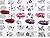 New 3D Black Flowers Nail Stickers Decals,108pcs/sheet Top Quality Metallic Mixed Designs Adhesive DIY Nail Art Decoration Tool
