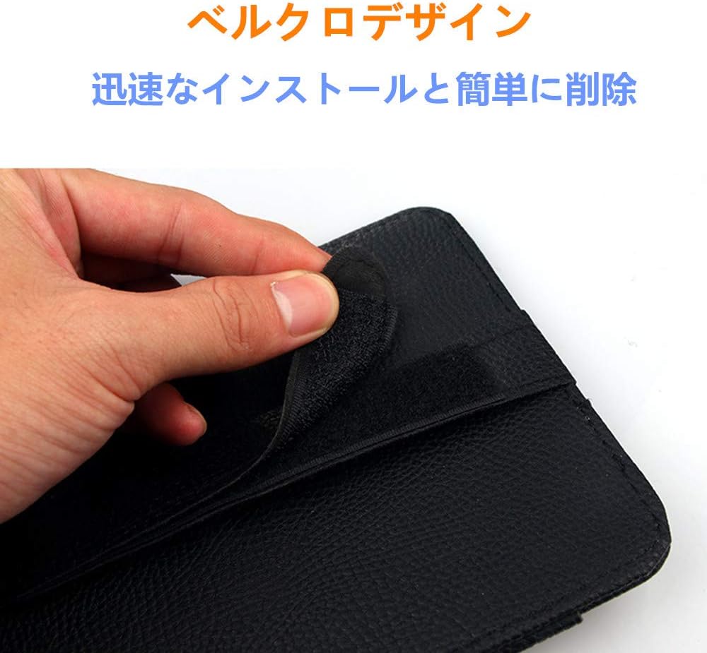 Amazon Hermia 車用 サンバイザーケース 高級本革 カード ディスク収納 収納ホルダー Puレザー収納ボックス 駐車券 小銭 領収証 ペン カード メガネ収納 小物入れ ブラック コイン カードホルダー 車 バイク