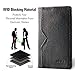 Slim RFID Wallets for Men Leather - Front Pocket Card Holder Sleeve - RFID Blocking (OneSize, Black[CSC6-B-RFID])