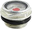 uxcell Air Compressor Fittings Metal 1/2"PT Threaded Oil Sight Glass