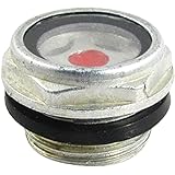 uxcell Air Compressor Fittings Metal 1/2"PT Threaded Oil Sight Glass