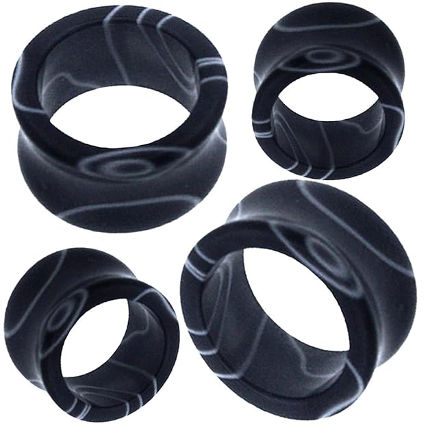 Buy 0 Plugs Tunnels 00 gauges Plugs Silicone 0g Gauge Plugs Tunnel Men