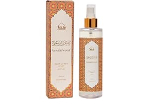 Sandalwood Room & Linen Spray by Dukhni | 250ml Sandalwood fragrance Air Freshener, Attar al Faraash for home & prayer mats |