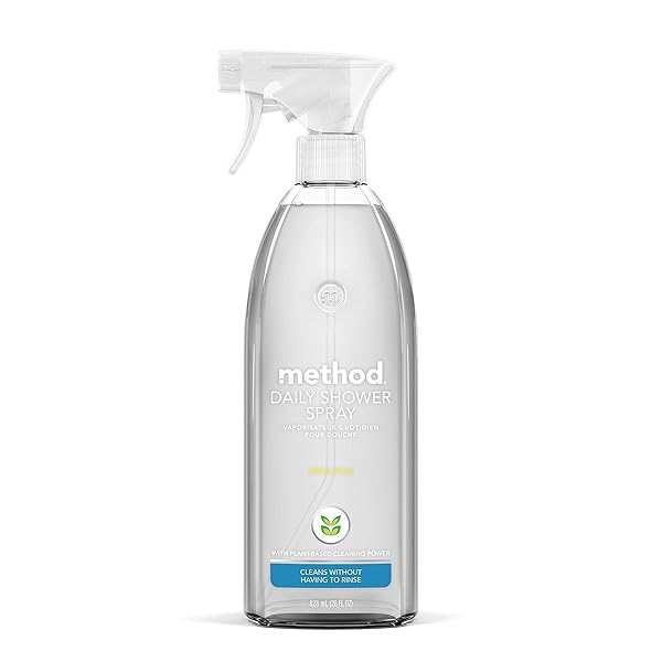 METHOD DAILY SHOWER CLEANER SPRAY, YLANG YLANG, FOR SHOWERS, TILE, FIXTURES, GLASS AND TUBS, 28 OZ SPRAY BOTTLE (PACK OF 1)
