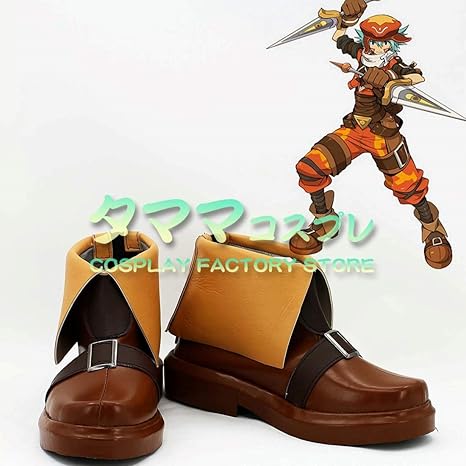 Amazon カイト Hack Link ドットハックリンク そら Kite コスプレ靴 コスプレブーツ Cosplay オーダーサイズ スタイル 製作可能 タママ 22 5cm コスプレ 仮装 通販