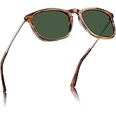 CARFIA Vintage Polarized Sunglasses for Men Women Lightweight Durable Design with UV Protection CA5200