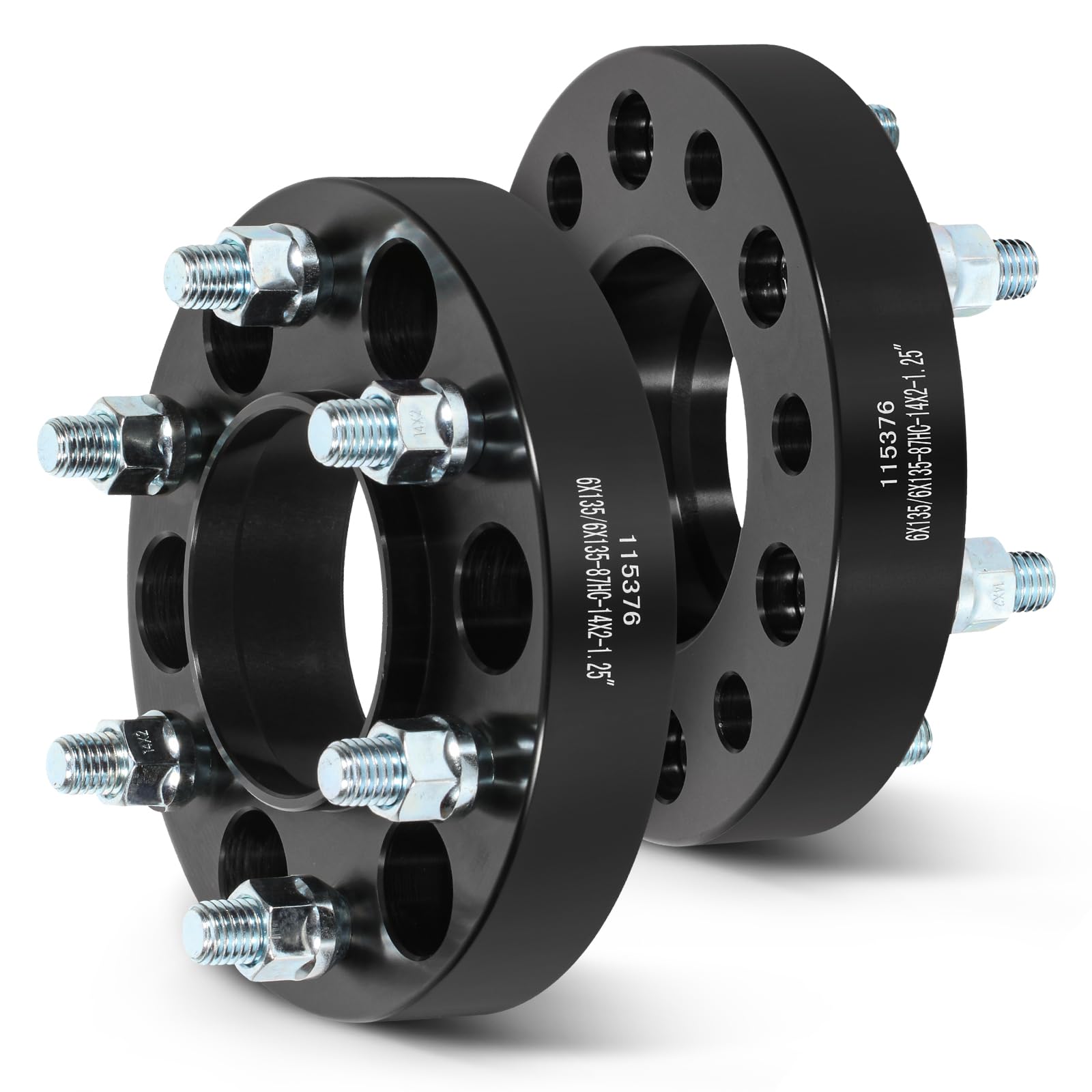 Photo 1 of SCITOO 2X 6 Lug HUB Centric Wheel Spacers Adapters 1.25 inch 14x2 Studs 6x135mm to 6x135mm 87mm Compatible with for Expedition for Lincoln Navigator for Lincoln Mark LT