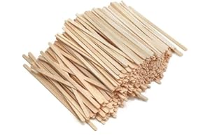 KLINEUS 1000pc Wood Coffee Stir Sticks - Biodegradable 7" Wood Stirrers for Coffee, Disposable Wooden Stir Sticks for Coffee Bar, Wooden Coffee Stirrers, Round-end BPA free Coffee Sticks