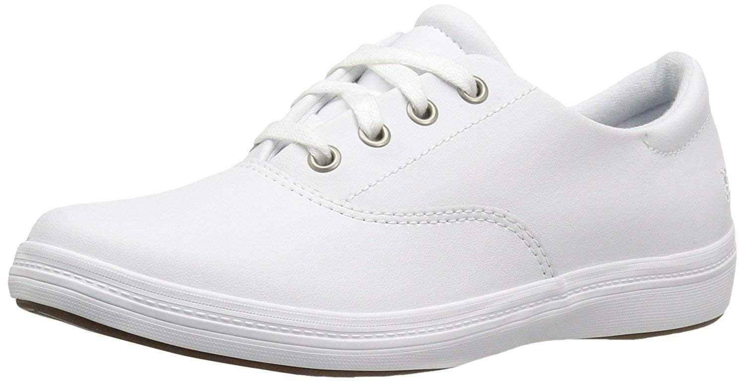 Grasshoppers Women's Janey II Fashion Sneaker, White Leather,