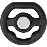 Steering Wheel Toy Black | Interactive Simulated Steering Wheel for Shopping Carts Wagon/Shopping Cart Attachment for Kids