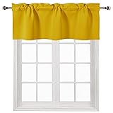 DWCN Blackout Valance for Windows Rod Pocket Window