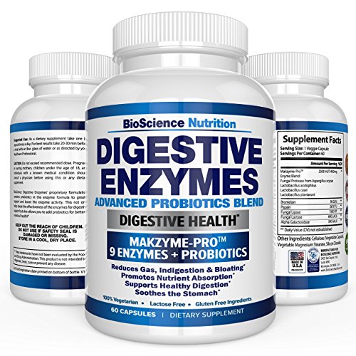 Digestive Enzymes with Probiotics MULTI ENZYME Nutritional Supplement