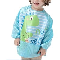 Set 5 Bavaglini Impermeabili Maniche Lunghe - Per Bambini 1-3 Anni - Foto 2