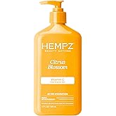 Hempz Body Lotion - Citrus Blossom Limited Edition Daily Moisturizing Cream with Vitamin C, Shea Butter, Aloe, Orange Extract, Hemp Seed Oil Body Moisturizer -17 Fl Oz