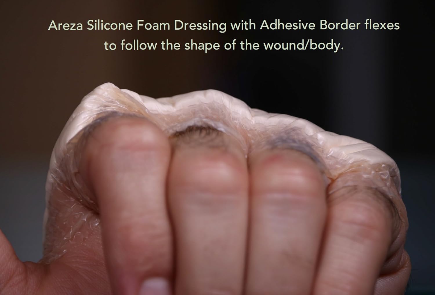 Ultra-Absorbent Silicone Foam Dressing with Border (Adhesive) Waterproof 4" X 4" (10 cm X 10 cm) (Central Ultra-Absorbent Foam 2.5" X 2.5") 10 Per Box (1) Wound Dressing by Areza Medical: Health & Personal Care
