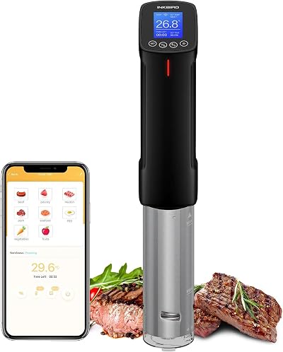 Inkbird ISV-100W Sous Vide WiFi Cooker 1000W with Touch Control