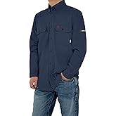 FR Shirts for Men 4.5oz Permanent Flame Retardant Shirts Absorb Moisture and Sweat Welding Work Shirt for Men CAT1