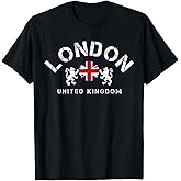 London UK United Kingdom Union Jack England Souvenir Gift T-Shirt Small