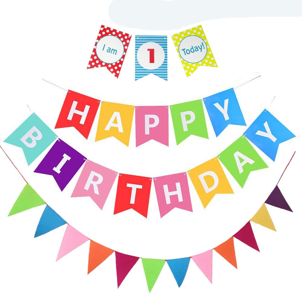 Buy Monord Baby 1st Birthday Decorations Rainbow Happy 1st