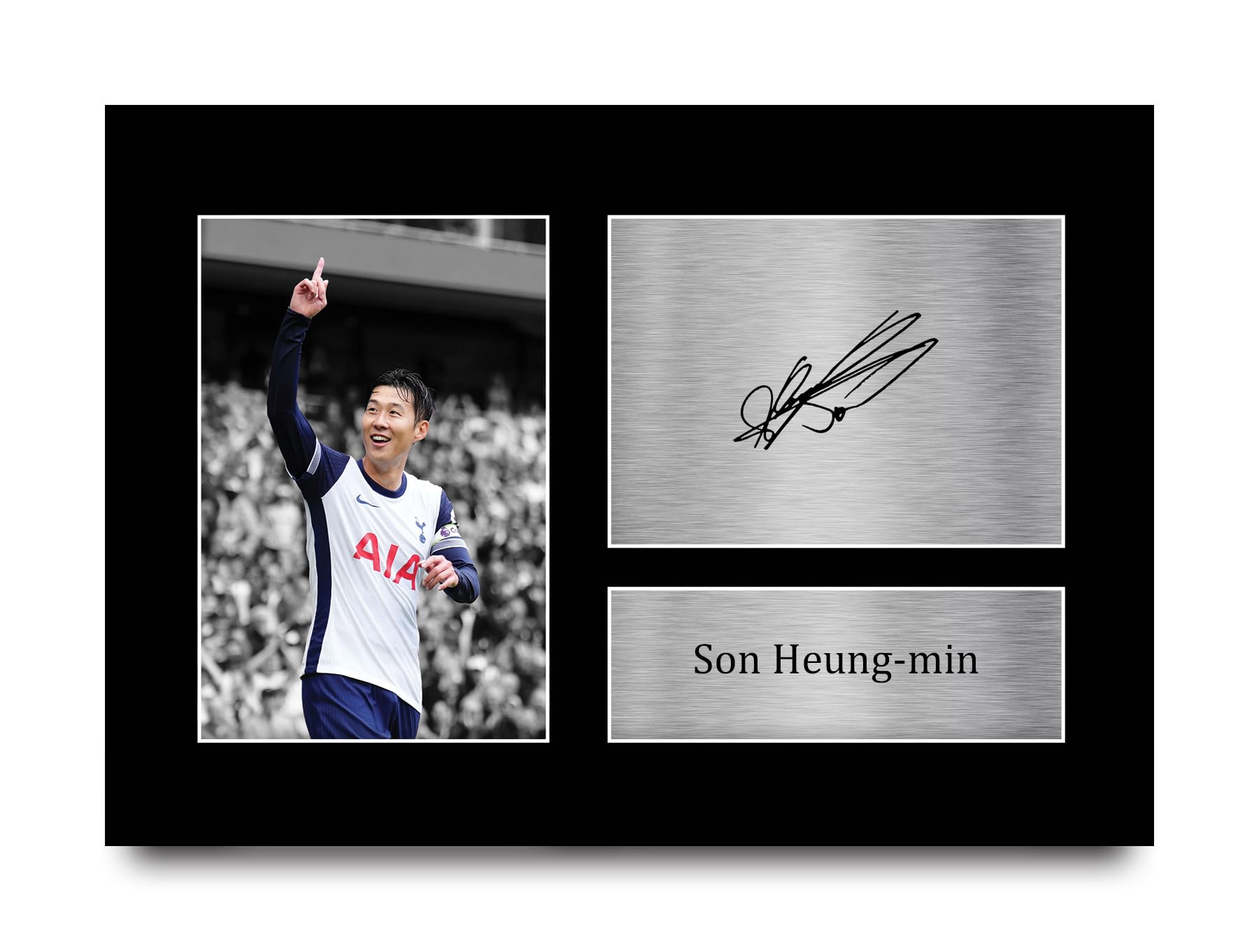 HWC Trading Son Heung-Min Gift Signed A4 Printed Autograph Tottenham Hotspurs Gifts Photo Display — image 1